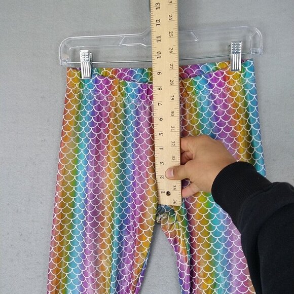 Revolver Fashion Rave Leggings Womens Size S Multicolor Rainbow Mermaid Festival - Picture 3 of 8